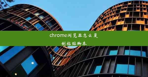 chrome浏览器怎么复制粘贴脚本