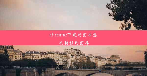 chrome下载的图片怎么转移到图库