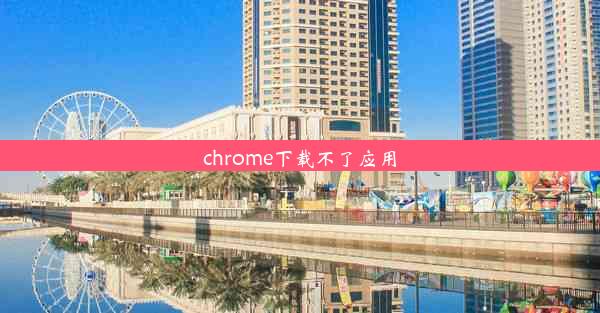 chrome下载不了应用