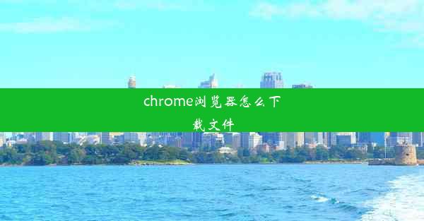 chrome浏览器怎么下载文件