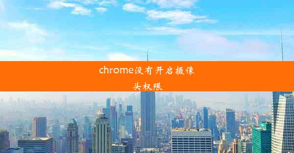 chrome没有开启摄像头权限