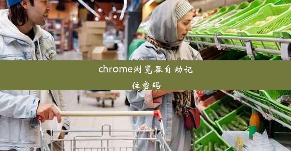 chrome浏览器自动记住密码