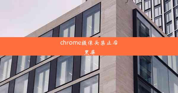 chrome摄像头禁止后黑屏