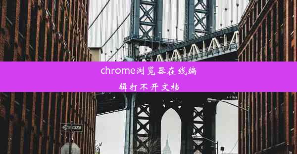 chrome浏览器在线编辑打不开文档