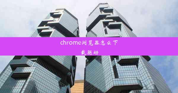 chrome浏览器怎么下载驱动