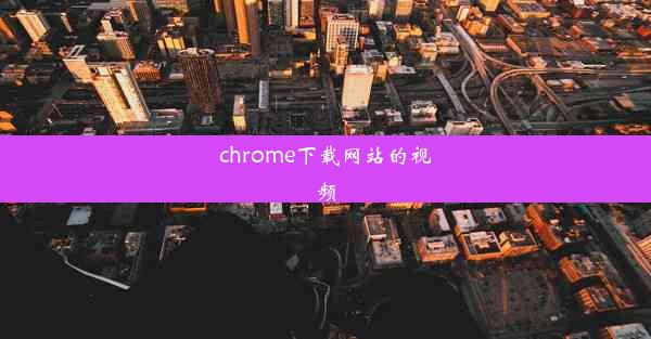 chrome下载网站的视频