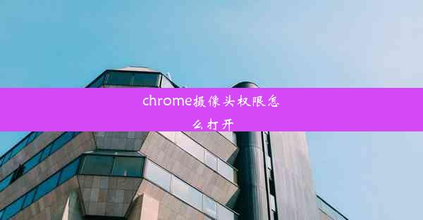 chrome摄像头权限怎么打开