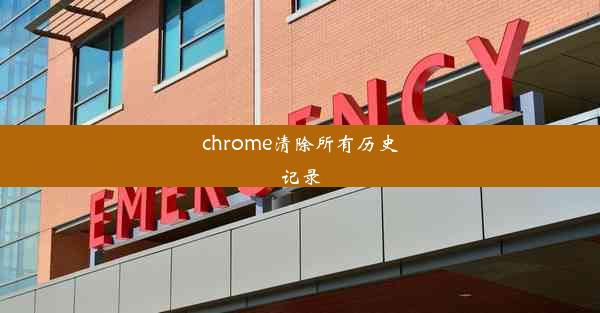 chrome清除所有历史记录