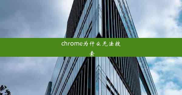 chrome为什么无法搜索