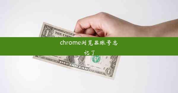 chrome浏览器账号忘记了