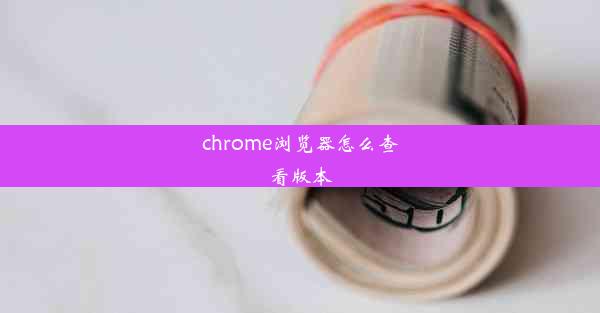 chrome浏览器怎么查看版本