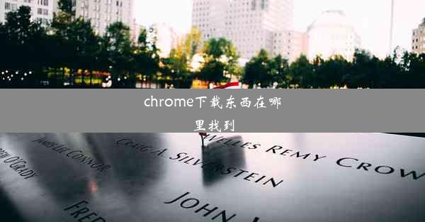 chrome下载东西在哪里找到