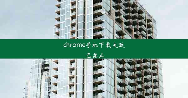 chrome手机下载失败已禁止