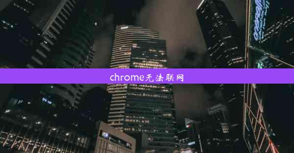 chrome无法联网