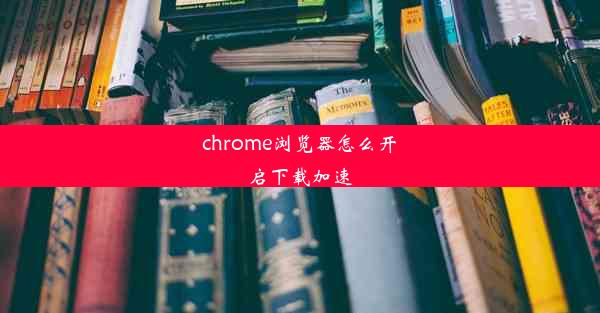 chrome浏览器怎么开启下载加速