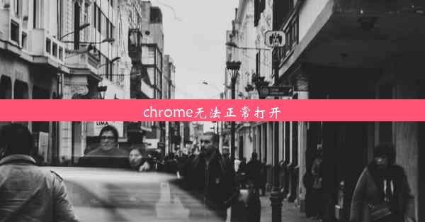 chrome无法正常打开