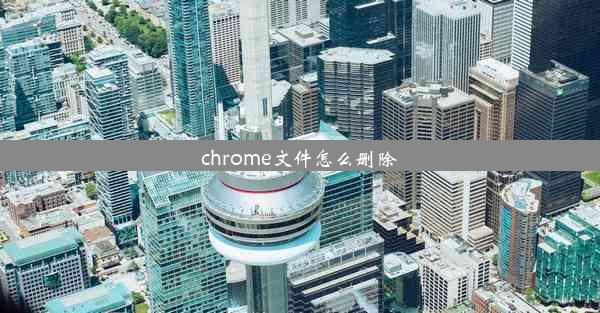 chrome文件怎么删除