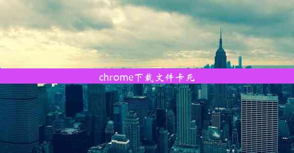 chrome下载文件卡死