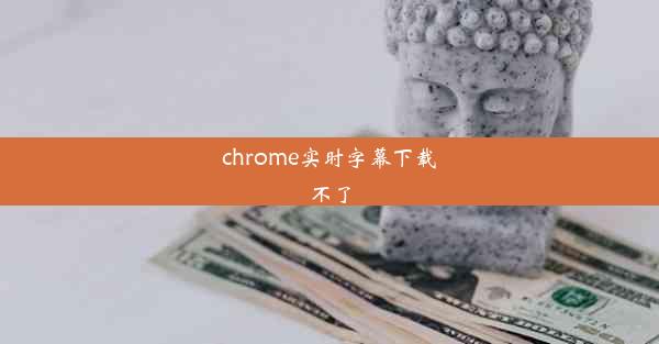 chrome实时字幕下载不了