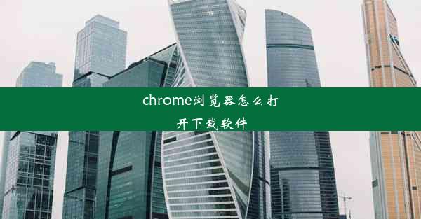 chrome浏览器怎么打开下载软件