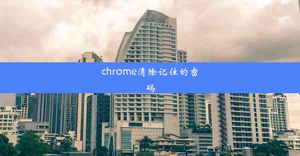 chrome清除记住的密码