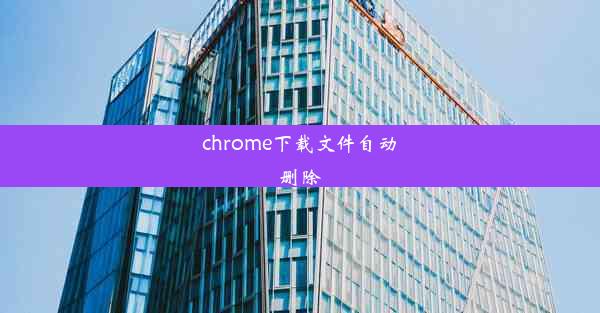 chrome下载文件自动删除