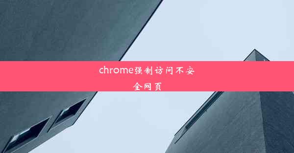 chrome强制访问不安全网页