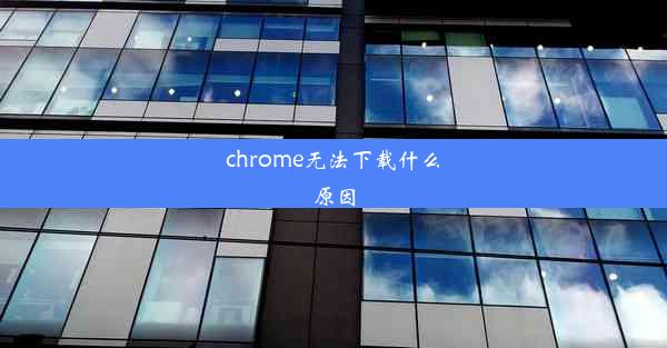 chrome无法下载什么原因