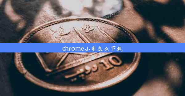 chrome小米怎么下载