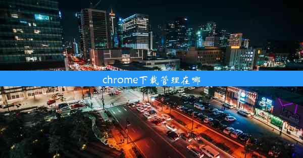 chrome下载管理在哪