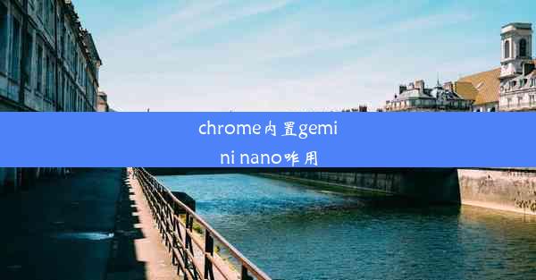 chrome内置gemini nano咋用