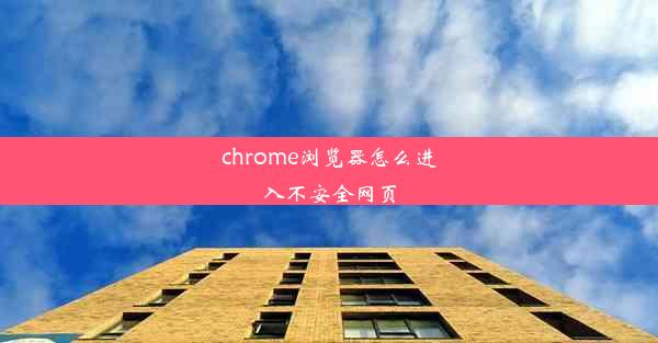 chrome浏览器怎么进入不安全网页