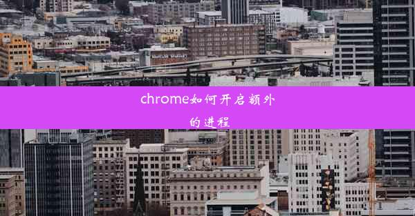 chrome如何开启额外的进程