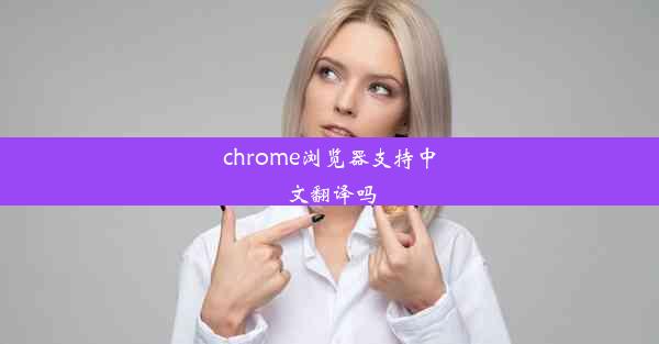 chrome浏览器支持中文翻译吗