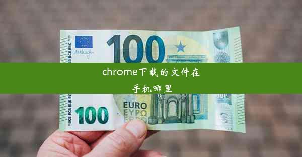 chrome下载的文件在手机哪里