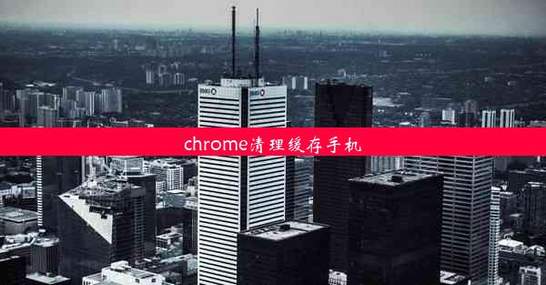 chrome清理缓存手机