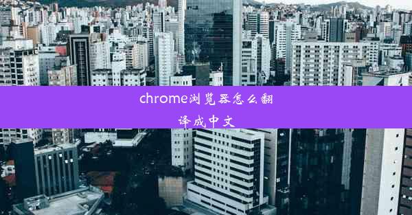 chrome浏览器怎么翻译成中文