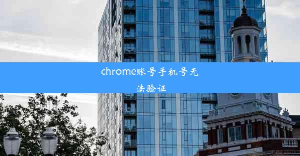 chrome账号手机号无法验证