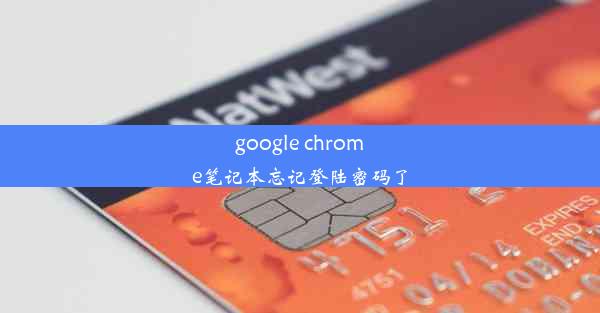 google chrome笔记本忘记登陆密码了