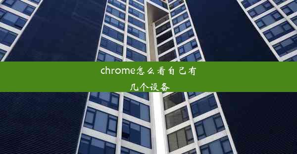 chrome怎么看自己有几个设备