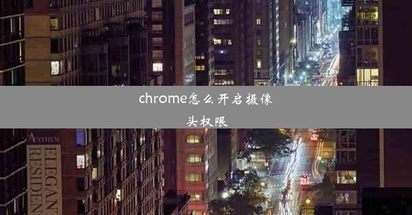 chrome怎么开启摄像头权限