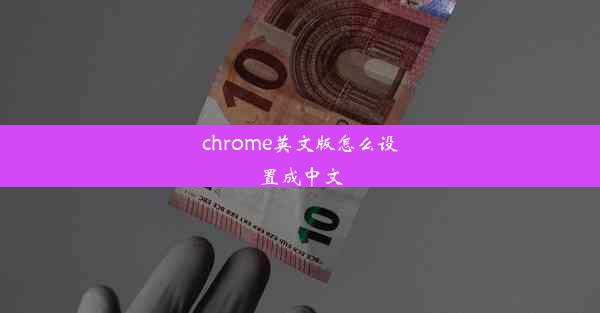 chrome英文版怎么设置成中文