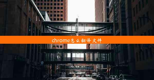 chrome怎么翻译文件