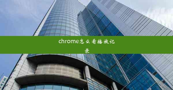 chrome怎么看播放记录