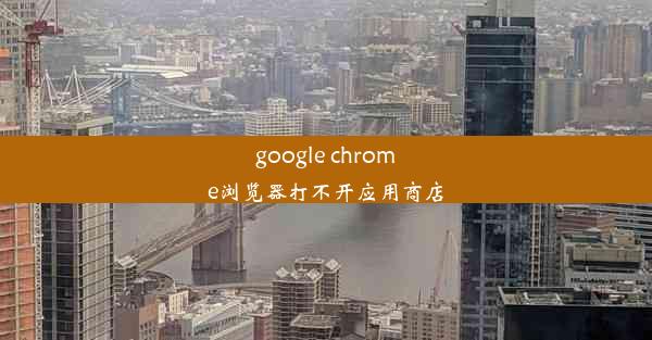 google chrome浏览器打不开应用商店