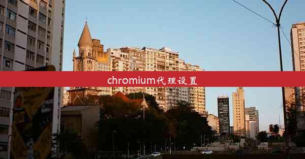 chromium代理设置