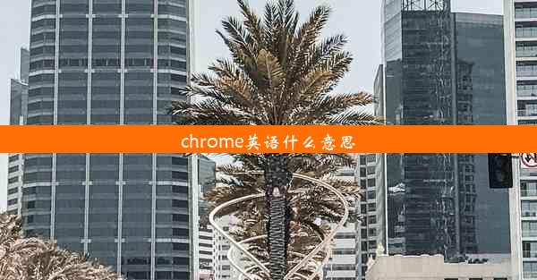 chrome英语什么意思