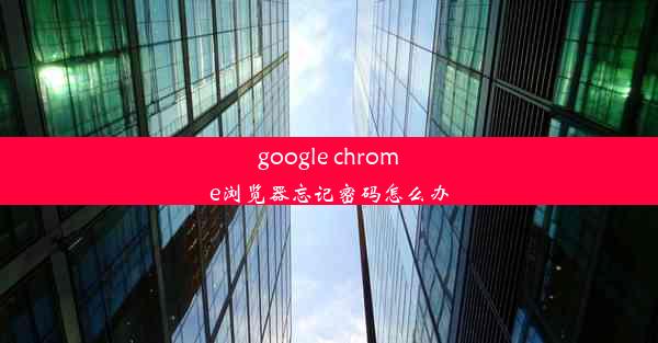 google chrome浏览器忘记密码怎么办