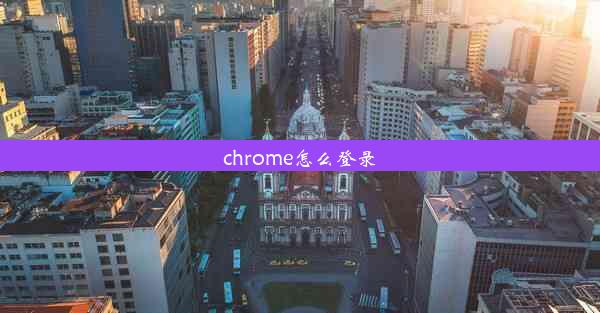 chrome怎么登录