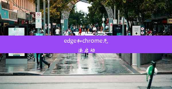 edge和chrome无法启动